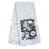 Amazon Hot Selling Premium Lace White Heavy African Voile Lace thumbnail-1