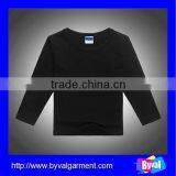 Wholesale Organic Cotton Long Sleeve Kids t Shirt Blank Baby T-shirts Custom Eco-friendly Cotton Kids T-shirts Design thumbnail-5
