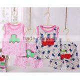 Cheap Wholesale Summer Cute Baby Clothing Set Including Short Pants Sleeve Shirt thumbnail-2