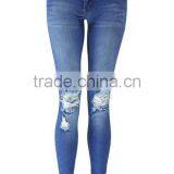 Ladies Fashion Skinny Jeans 2016 High Quality Ripped Denim Jeans thumbnail-3