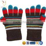 Striped Cheap Knit Children Gloves Kids Hand Gloves