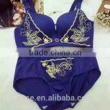 Charming Amazing Lace Underwear Fish Scale Pattern Bra Briefs Panties Set thumbnail-2