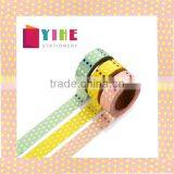 3 Patters Japan Washi Tape Gold Stamping Point Patterns Paper Tape 1.5cm*10m thumbnail-1