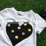 Baby Girls Boutique Clothing Girls Heart Outfits Children Short Sleeve Summer Outfits Ruffle Polka Dot Shorts With Accessories thumbnail-3