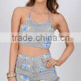 Adorable Flexiblefloral Two Piece Swimsuits Fashion Floral Print Swimsuit thumbnail-3