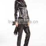 2015 Instyles Walson Lady Sexy Black Pvc Lingerie Catsuit Thick Lingerie Latex Rubber Pvc Costume 2 Way Zip thumbnail-6