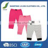 100%Cotton Material High Quality Baby Girls' 3 Pack Baby Leggings Pants thumbnail-1