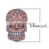 Hinoki Wood Sewing Buttons Scrapbooking 2 Holes Skull At Random thumbnail-2