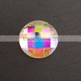 Crystal AB Round Shiny Glass Flat Back Rhinestone Crystal Stone thumbnail-6