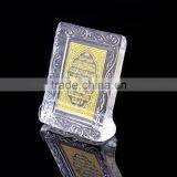 Imitation Exquisite Colors Crystal Bible Book For Islamic Wedding Gifts