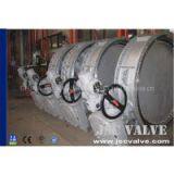 Electric actuator flange eccentric butterfly valve