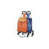 Customized market folding shopping bag with EVA wheels easy carrying