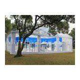 Transparent PVC Fabric Clear Span Tent , Aluminum Alloy Garden Party Tent