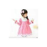 Lovely Girls Dress  / Dresses , Pink Cotton Childrens Clothes Long Sleeve