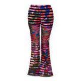 Lace Floral Printing Flare Pants thumbnail-1