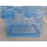 Plastic-spraying Storage Cage/wire Mesh Container/widely Used in Warehouse, Supermarket, Etc