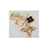 Crystal Four Leaf Clover Car Keychain Bags Buckle Keychain