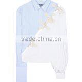 Long Sleeve Fashion Pinstripe T-shirts 100% Cotton Wholesale in China thumbnail-4