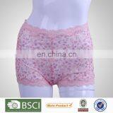 Hot Design Fashion Young Girl Print and Lace Womens Boy Briefs