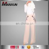 Pluse size muslim cullote pants newest islamic embroidery trousers