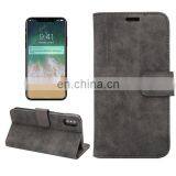 Wallet style PU Leather + Soft TPU Magnetic Buckle with Card Slots for iPhone 8