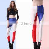 Country Flag Sublimation 3d Digital Custom Printing Women High Waist Leggings thumbnail-6