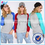 Yihao Trade Assurance Women Hoodies Casual Patchwork Pullover hoodie Long Sleeve sweater 2015