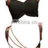 Trendy Black Blouse With Back Design for Women thumbnail-1