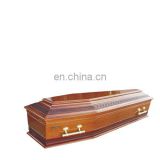 TD-E27 Wholesale Cheap Solid Wood Coffin with Oak Veneer