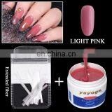 Fiberglass Extension Nail Gel Kit With Builder Gel Set Fiber Glass uv Gel With Base Coat and Top Coat in Stock thumbnail-2