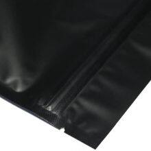 100 Matte Double Color Vertical QuickQlick Repeatable Seal Bags (12 X18 cm X7.1 (4.7 Inches), Black) thumbnail-4