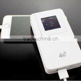 New design support LTE TDD FDD network and hot sale 4g router with sim card slot with power bank