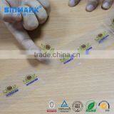 SINMARK Waterproof Transparent Product Label Roll Sticker Printing Roll Label