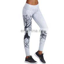 3D Printed Leggings Women Push Up High Waist Digital Tree Print Slim Polyester Harajuku Legging thumbnail-1