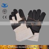 10.5" mens black tight leather gloves made in china LG025