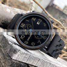 BOBO BIRD Custom Your Own Love Logo Chronograph Multifunction Function Wood and Steel Watches Unisex thumbnail-4