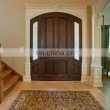 Double Main Shaker Style Design Safety Craftsman Wooden Front Door thumbnail-2