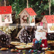Eco Friendly Wholesale Luxury Best Selling Hanging Personalised Red Wood Christmas Decorations thumbnail-4