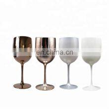 Dishwasher Safe Polycarbonate Drinking Golden Color Plastic Stemware Cup thumbnail-4
