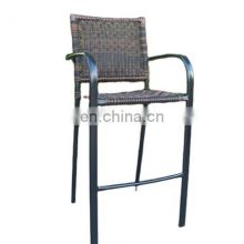 Stock Outdoor & Indoor PE Rattan Bar Stool Chair For Sale