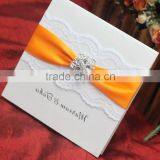 Luxury Lace Handmade Wedding Invitation Card Designs thumbnail-5