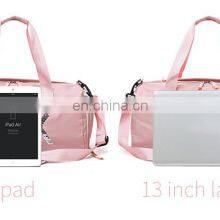 Private Label Personalized Drawstring Water Resistant Water Proof Gym Bag for Women With Shoe and Wet Clothes Compartments thumbnail-3