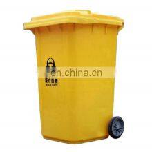 China Hotsale Street Large Customized Classification 1100 Liter Plastic Medical Wheeled Garbage Container Waste Bins With Lids thumbnail-3