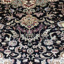 Royal Blue Carpet Handmade Silk Persian Carpets 5x8ft thumbnail-4
