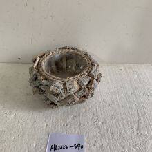 Customized Wholesale Decorative Natural Basket Gardening Flowers With Plastic Liners