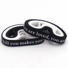 Hot Sale Custom Silicone Bracelet Anti-Bullying Propaganda Quotes for Children's Healthy Growth for Events Factory Wholesale thumbnail-6