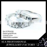 Fashion Ring With Big Stone 925 Silver Material Couple Love Band Rings Cheap Wedding Ring for Unisex Gender thumbnail-3