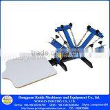 Cheap 4 Color 1 Station TShirt Manual Silk Screen Printing Machinery With Exposure Unit thumbnail-3