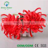 Оптовая продажа многоцветных латексных искусственных ПУ-цветов, хризантем, букетов с реальным ощущением для свадебного украшения и выставки цветов 2016 года thumbnail-1