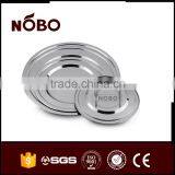 Stainless Steel Round Pudding Plate Circle Tray thumbnail-3